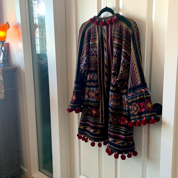Johnny Was tapestry jacket. Great condition. Non-smoking home. 30” long. 24”wide - Picture 2 of 8